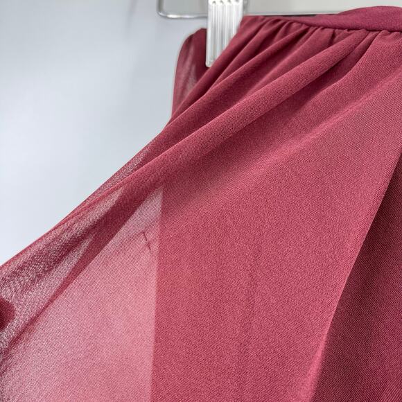 Burberry | Violet Dress in Deep Mulberry Strapless Draped Midi 0 w/ Tags - Picture 7 of 16